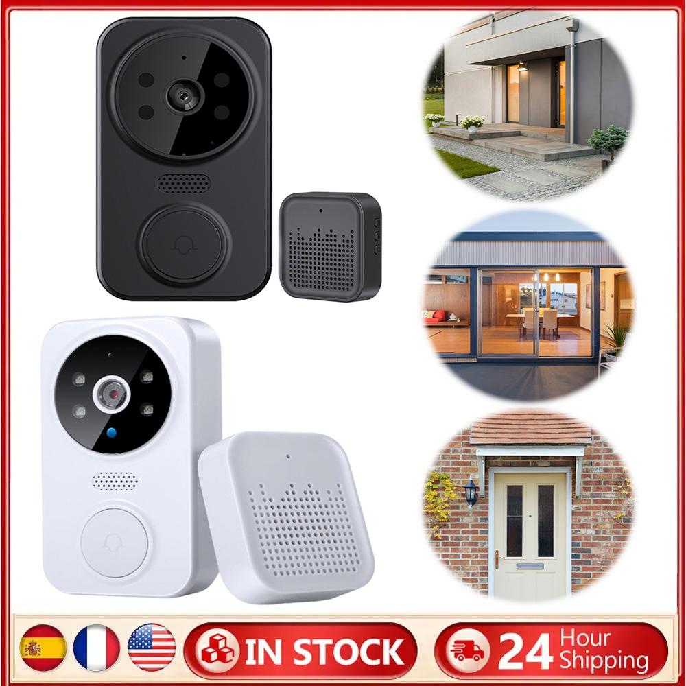 WiFi Smart Visual Doorbell Night Vision Intelligent Doorbell APP Remote Monitoring Front Door Camera Indoor Outdoor Surveillance
