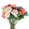 3Pcs Artificial Rose Flower Single Stem Fake Rose For Proposal Wedding Bouquet Home Party Table Centerpiece Decoration