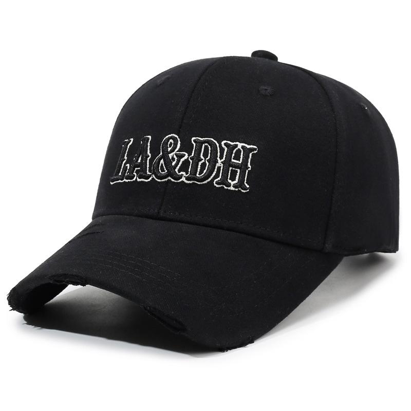 Embroidered Letter Baseball Cap Unisex Outdoor Rough Hard Top Cap Couple Sun Hat