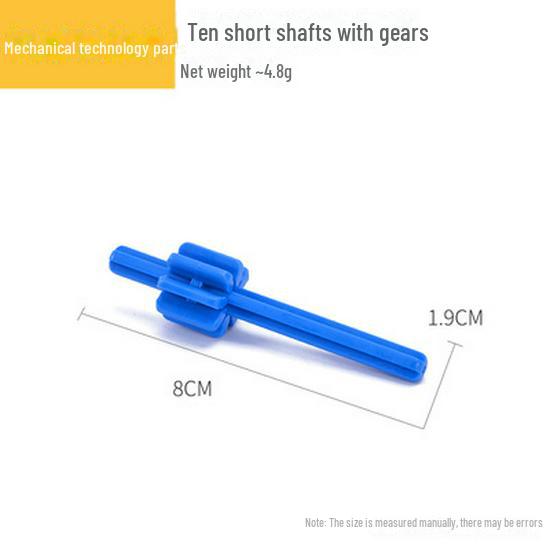 Kompatibilní stavební bloky s velkými částicemi: Příslušenství pro výuku mechanických převodů a robotů (9656 sypkých kusů)