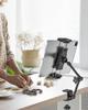 EXSHOW Tabletop Tablet Lightweight and Easy To Arm for Bedside Compact Fits Inch iPad Thick Stand, Store Aluminum, Dual-Stage Use, 360-Degree