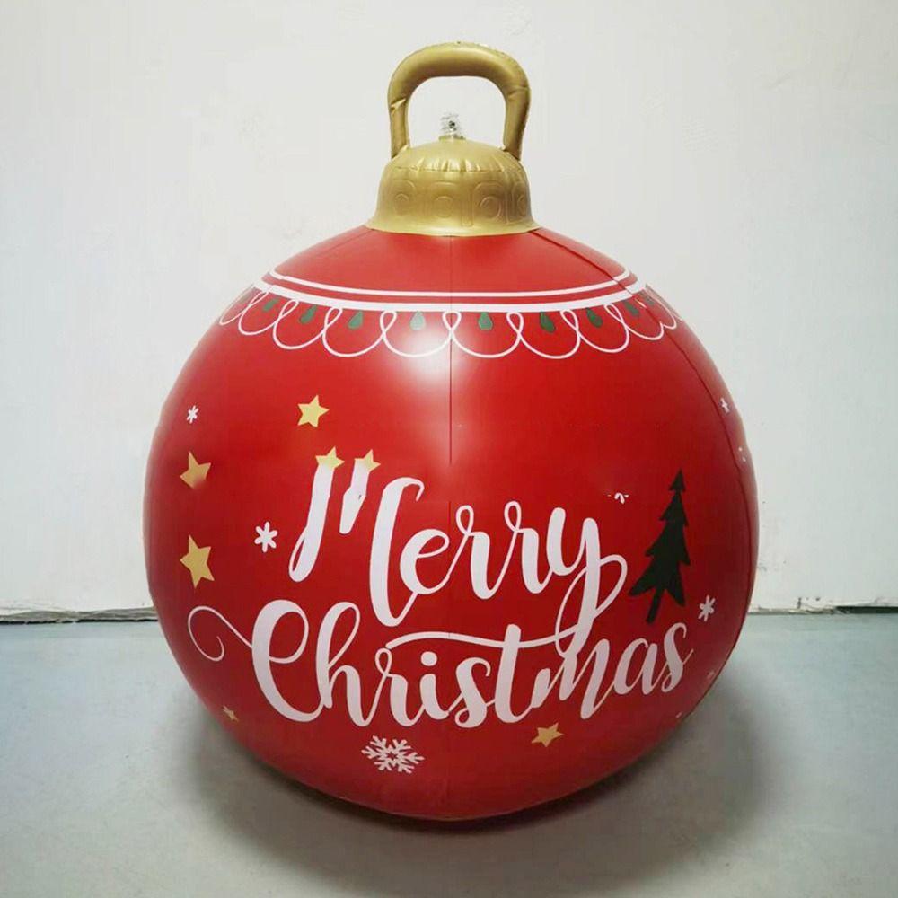 60cm Gardens Balloon Decoration without Light Christmas Ball PVC DIY Inflatable Ball Outdoor