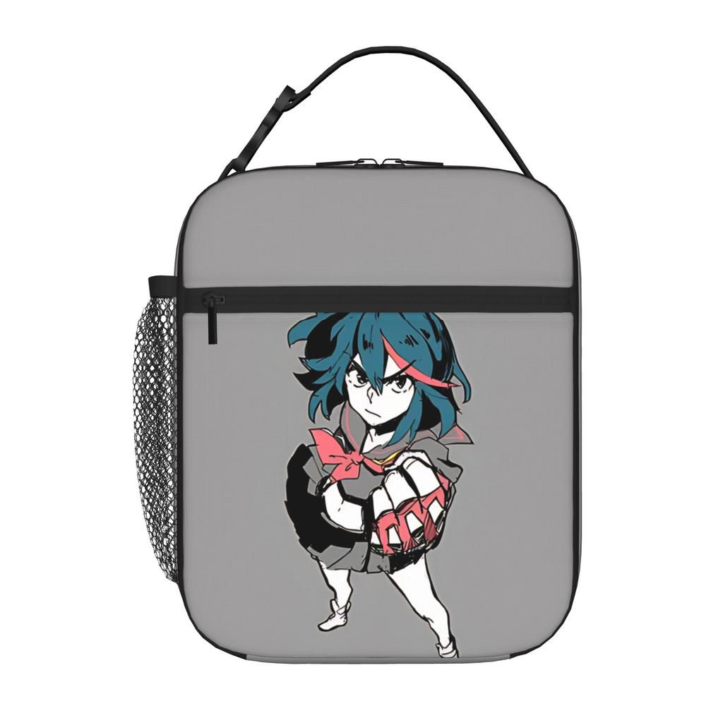 1 Piece Portable Lunch Container punk combat Zipper Closure Durable Pocket Kill la Kill For Lunch Box Bag