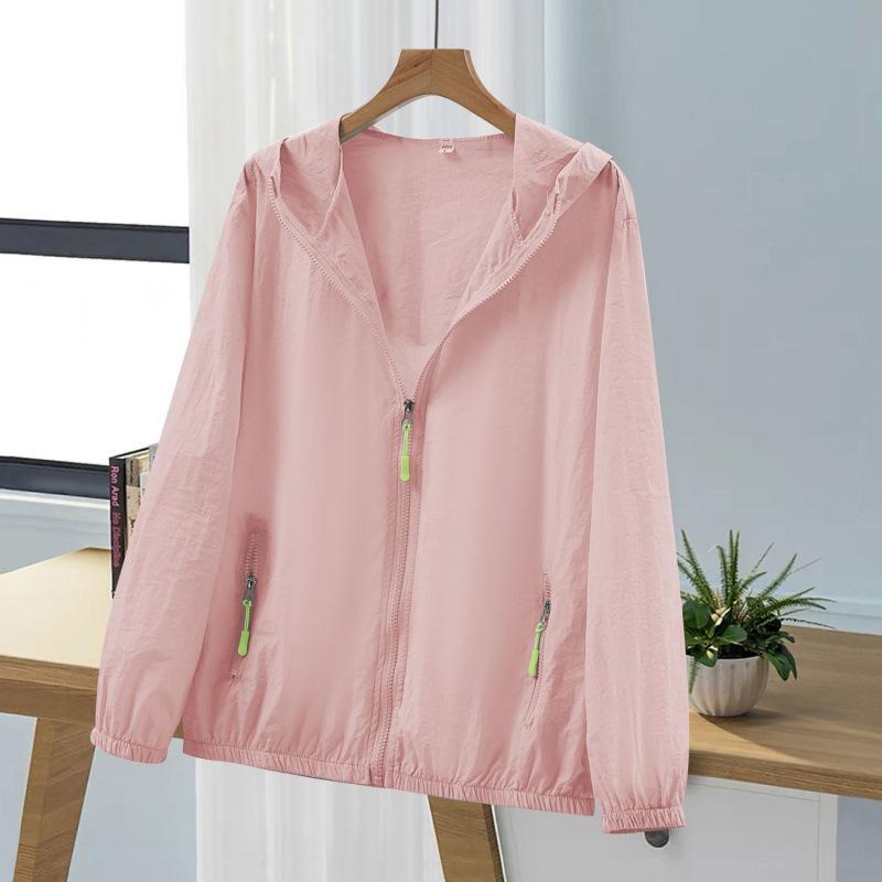 Sonnenschutzkleidung für Damen UV-Schutz Sommer Locker und Vielseitig Kurze Atmungsaktive und Leichte Jacke