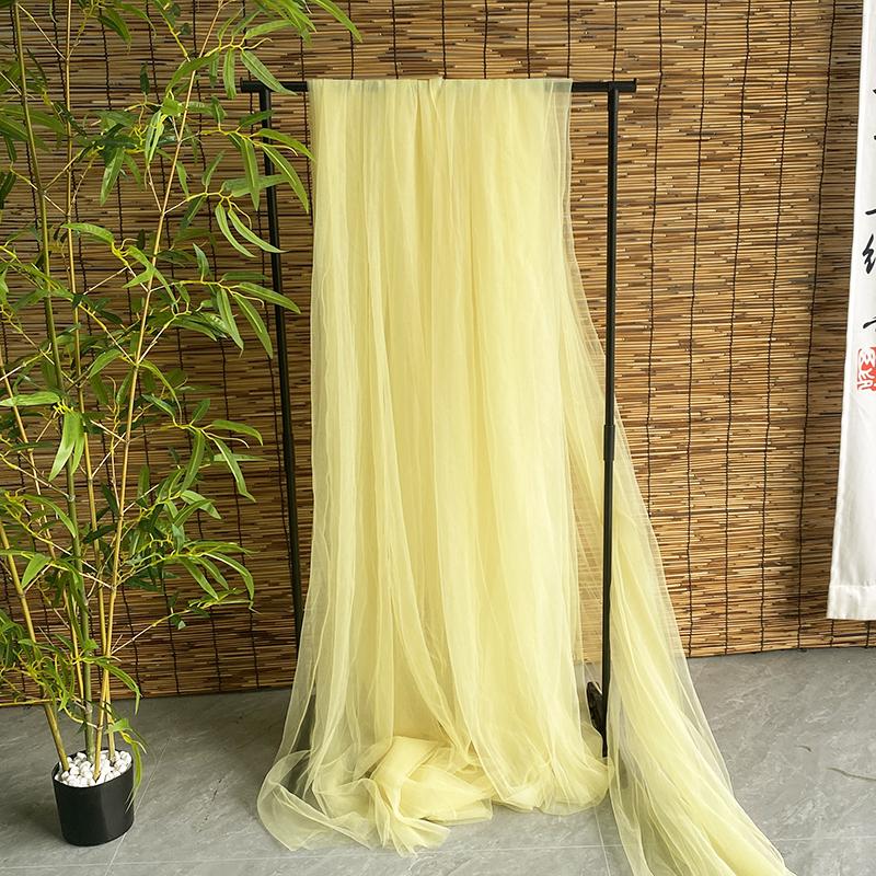 Green Gauze Curtain Gazebo: New Chinese Style Mesh for Outdoor Decor, Kindergarten Design, or Home Environment Arrangement.
