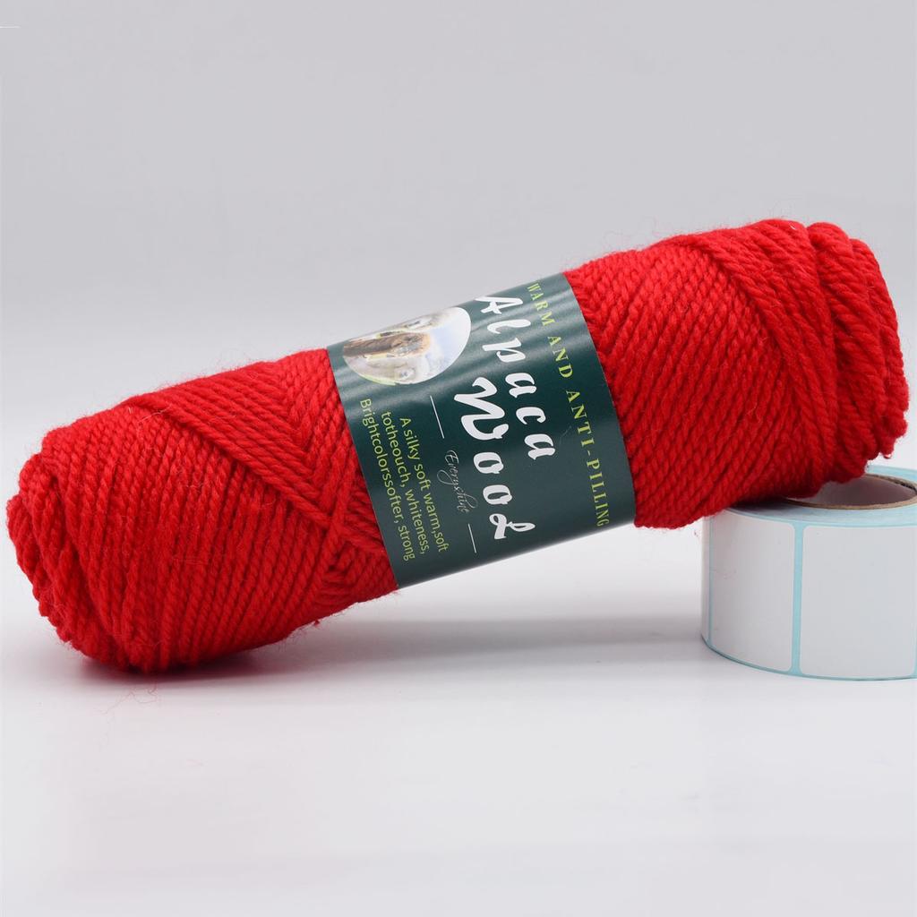 3 Knäuel Alpakawolle Garn 100g/Knäuel, 110m/Knäuel Mehrfarbig Weich & Warm Strick- Häkelgarn für Pullover, Schals, Mützen – 3,5-4,5mm Nadeln/Häkelnadeln