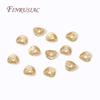 18K Gold Plated Brass Round Curved Brushed Disks Spacer Beads Jewelry Making Supplies DIY Necklace Bracelets Accessories