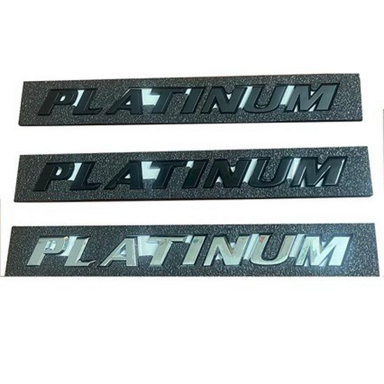 PLATINUM Logo: Ideal for Top-spec Sienna Platinum Version with Rear Badge and Trunk Logo In English.