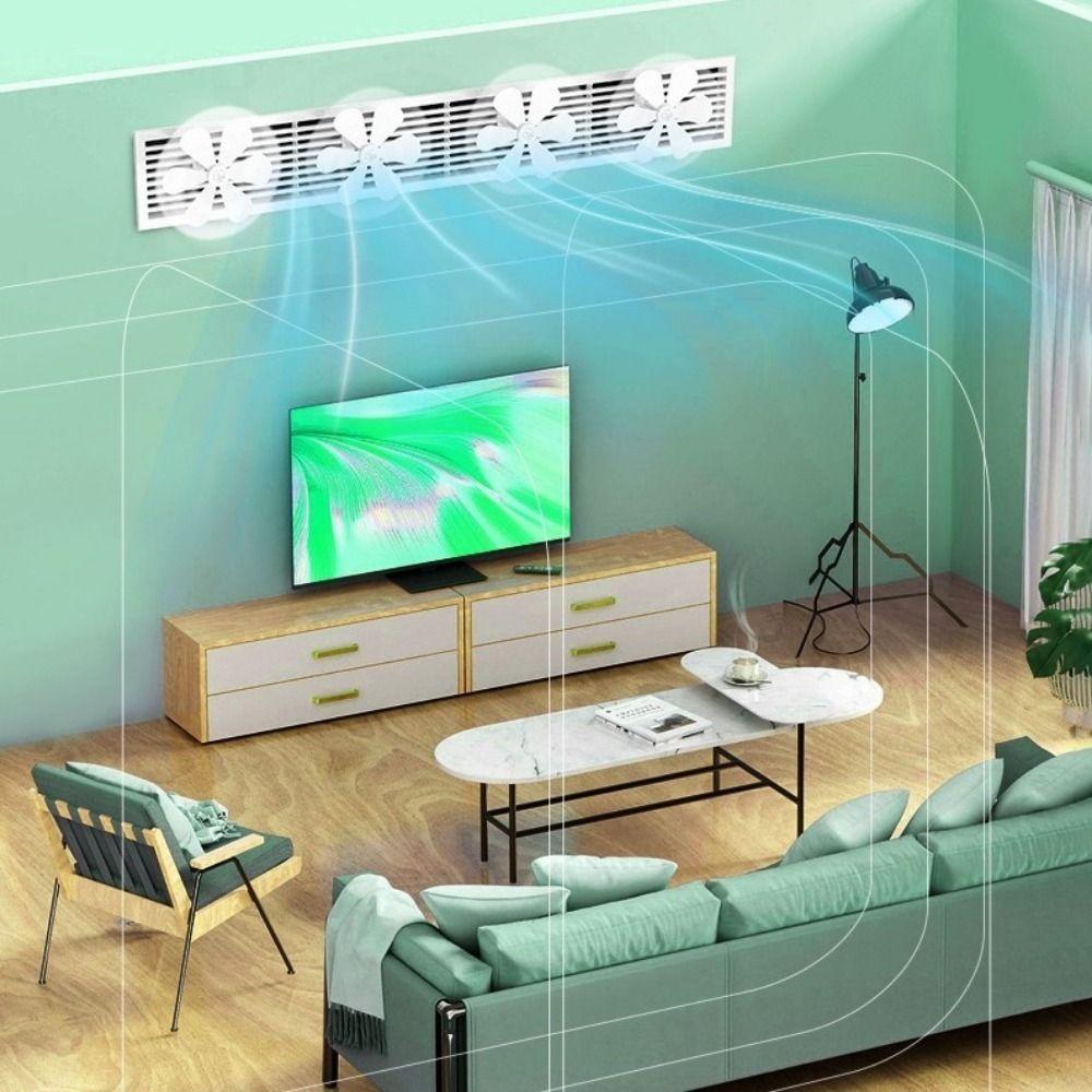 3Pcs Anti Direct Blowing Air Outlet Guide Fan Wall Mounted Air Conditioning Ventilator  Office