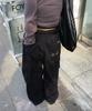 Lougeu Onbon Logo Cargo Pants_Black