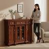Escritorio Armario de Madera Maciza Mesita de Noche Aparador de Almacenamiento | Cajón Propio Hecho a Mano | Muebles de Decoración para el Hogar Estilo Granja - Cómoda Armario de Dormitorio