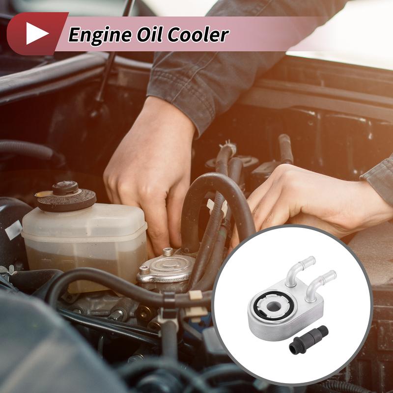UXCELL Engine Oil Cooler for Dodge Avenger 2008-2014 No.4884757AD Trans Cooler 1 Set