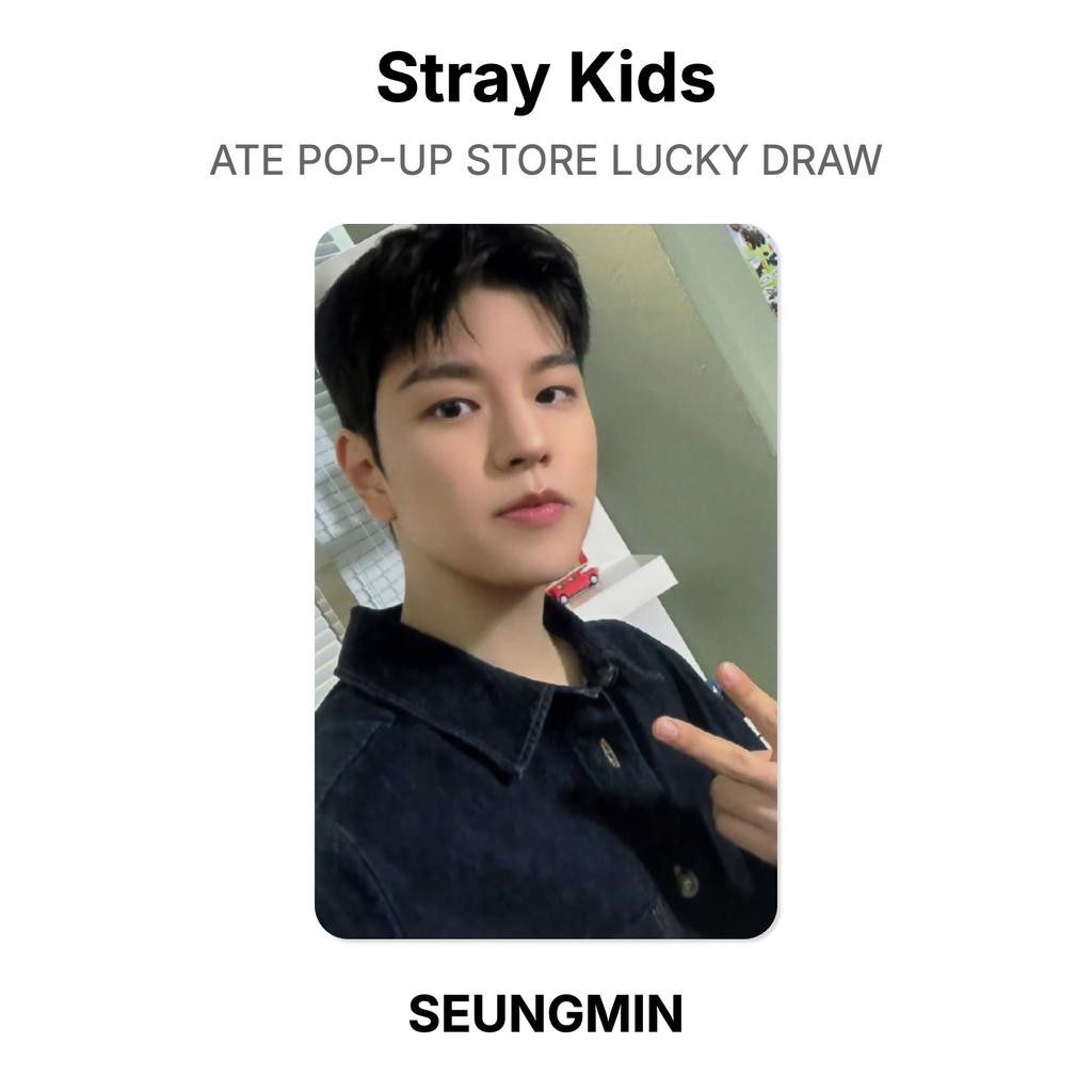 Stray Kids ATE POP-UP STORE LUCKY DRAW Official Photocard