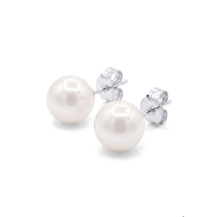 Boucles d'oreilles - PEARLS & COLORS - Pearls & Colors - Perle d'eau douce 7-8 mm - Argent 925 - Qualité AAA+