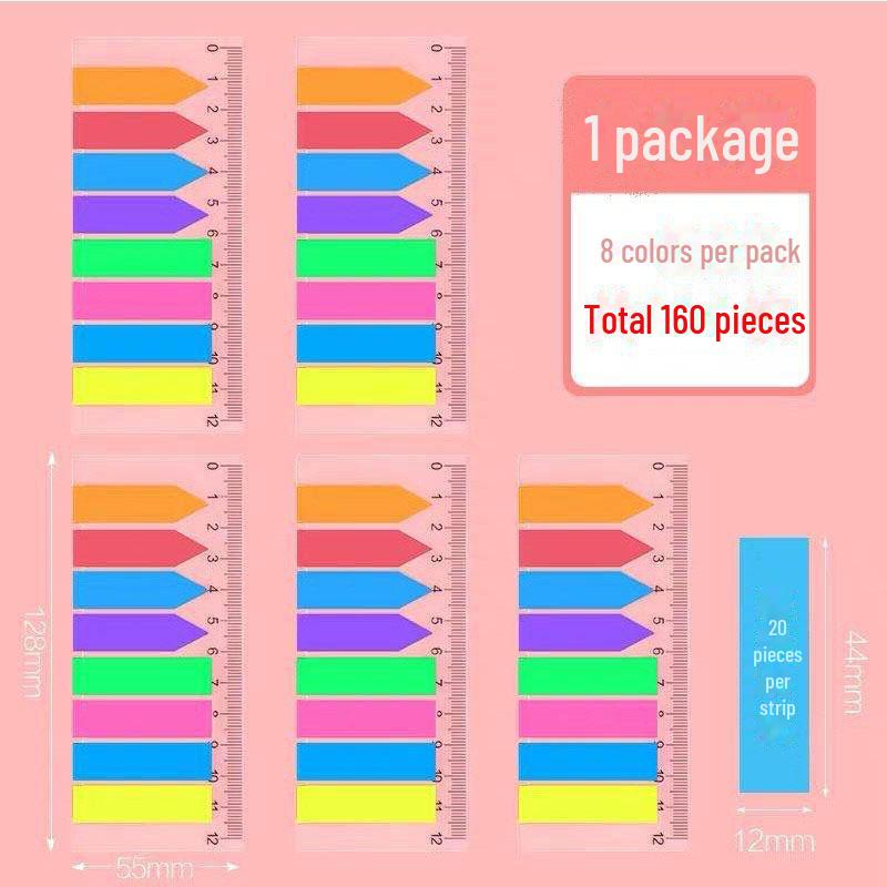 Abnehmbare bunte Index-Aufkleber: Kleine frische Schülermarker und Haftnotizen