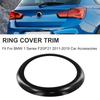 1PCS Black Rear Boot Badge Ring Cover For BMW 1 SERIES F20 F21 2011- For Petrol 114i 116i 118i 120i Models Long-lasting ABS