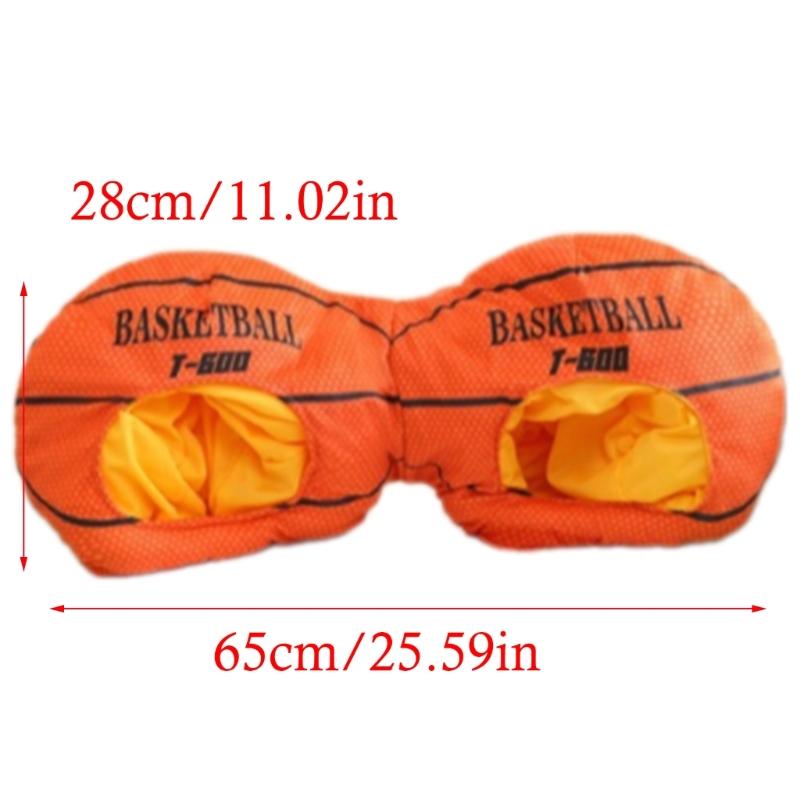 Double Head Basketball Headgear Hat Lovely Photography Props Hat Sport Party and Event Head Accessories for Family Game