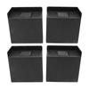 4 PCS 4in L Shaped Anti Vibration Pads Rectangular Non Slip Foot Pad Bed Risers for Washing Machine
