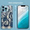 Elegant Blue Lace Print phone case for iphone 17 case for iphone 17 pro max cover Glass for iPhone 17 16 15 14 13 12pm Pro Plus