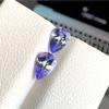 Best Quality A+ Quality Eye Clean 2 Pcs Natural Tanzanite Gemstone, Loose Pear Cut Stone, Healing Gemstone.