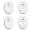 4Pcs Car Door Stopper Cover Door Lock Protective Covers For Volkswagen Polo Golf-4 5 6 7 MK5 MK6 MK7 Tiguan Passat 3B7 601 171