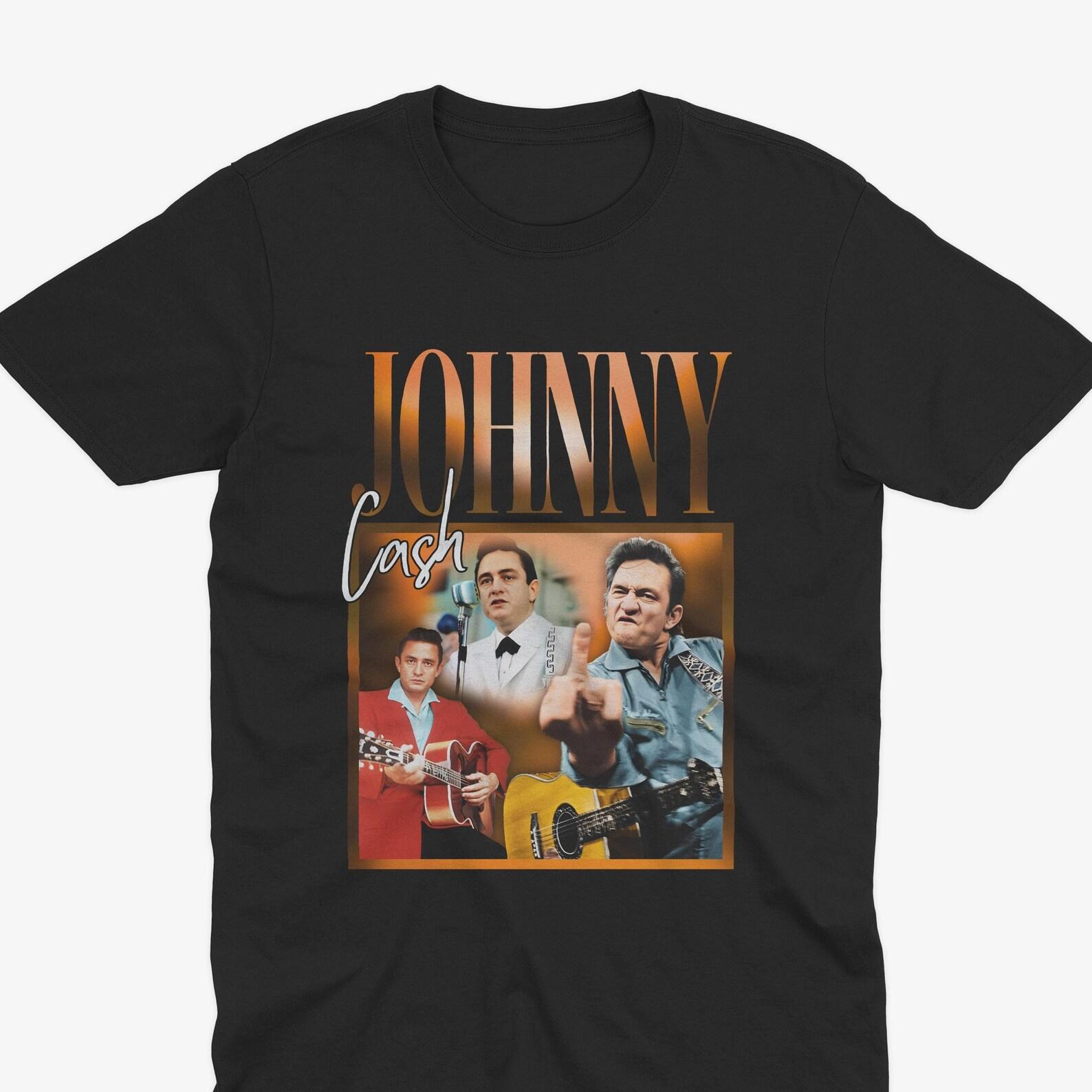 Johnny Cash Retro T-Shirt – The Man in Black, Johnny Cash Gift, Johnny Cash Tee, Johnny Cash Fan, Johnny Cash Gift, The Highwaymen L