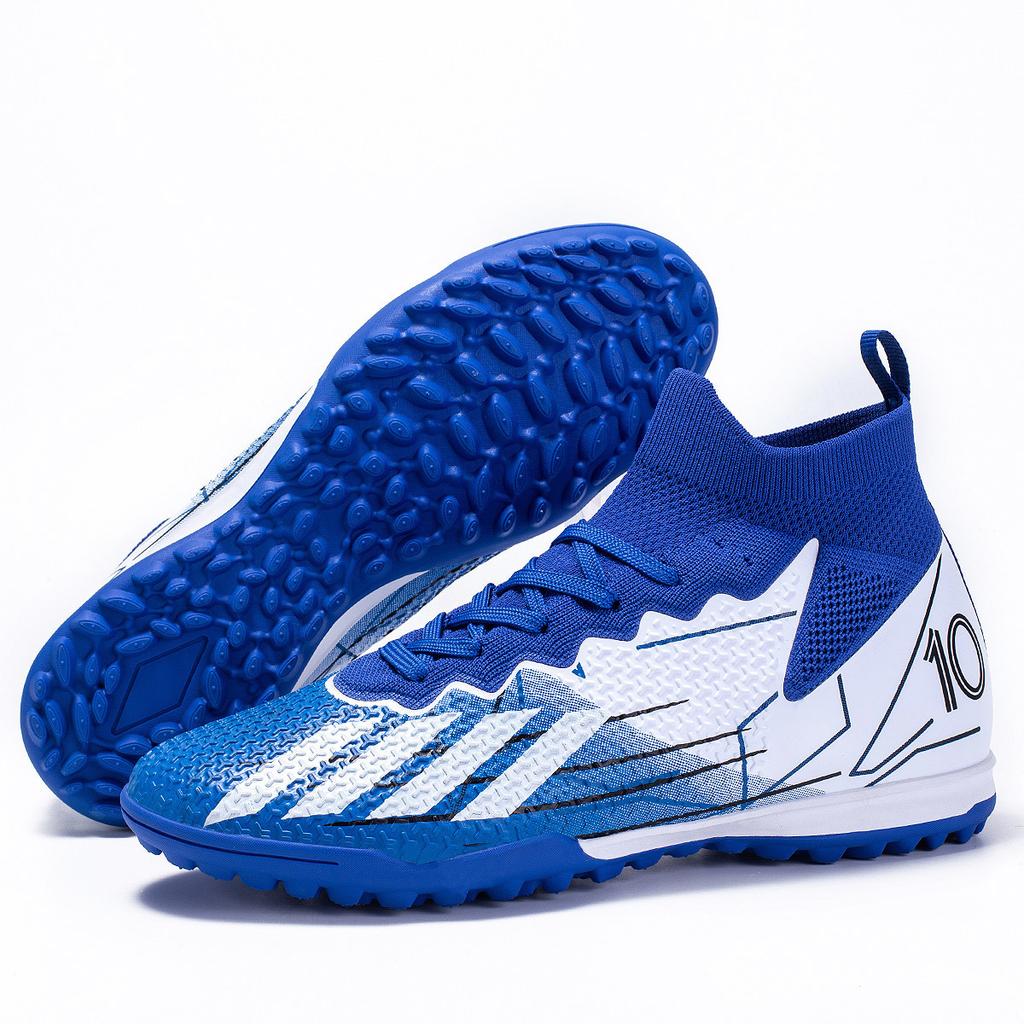 New High-Top Football Shoes, Men'S And Women'S Broken Nails And Long Nails, Student Adult Grass Actual Combat Training Football Shoes
