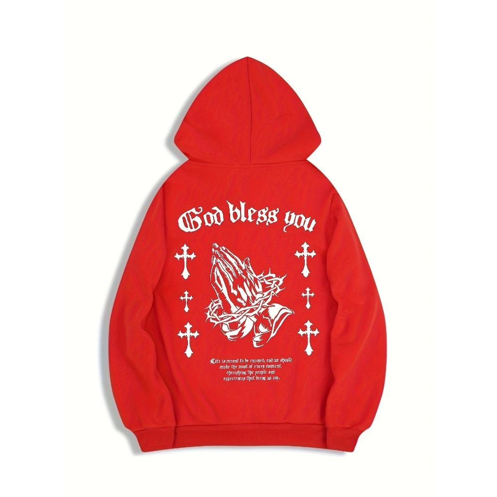 Autumn and Winter New Men's Hooded Fashion Trend Printed Casual Sports Hoodie Zipper Jacket