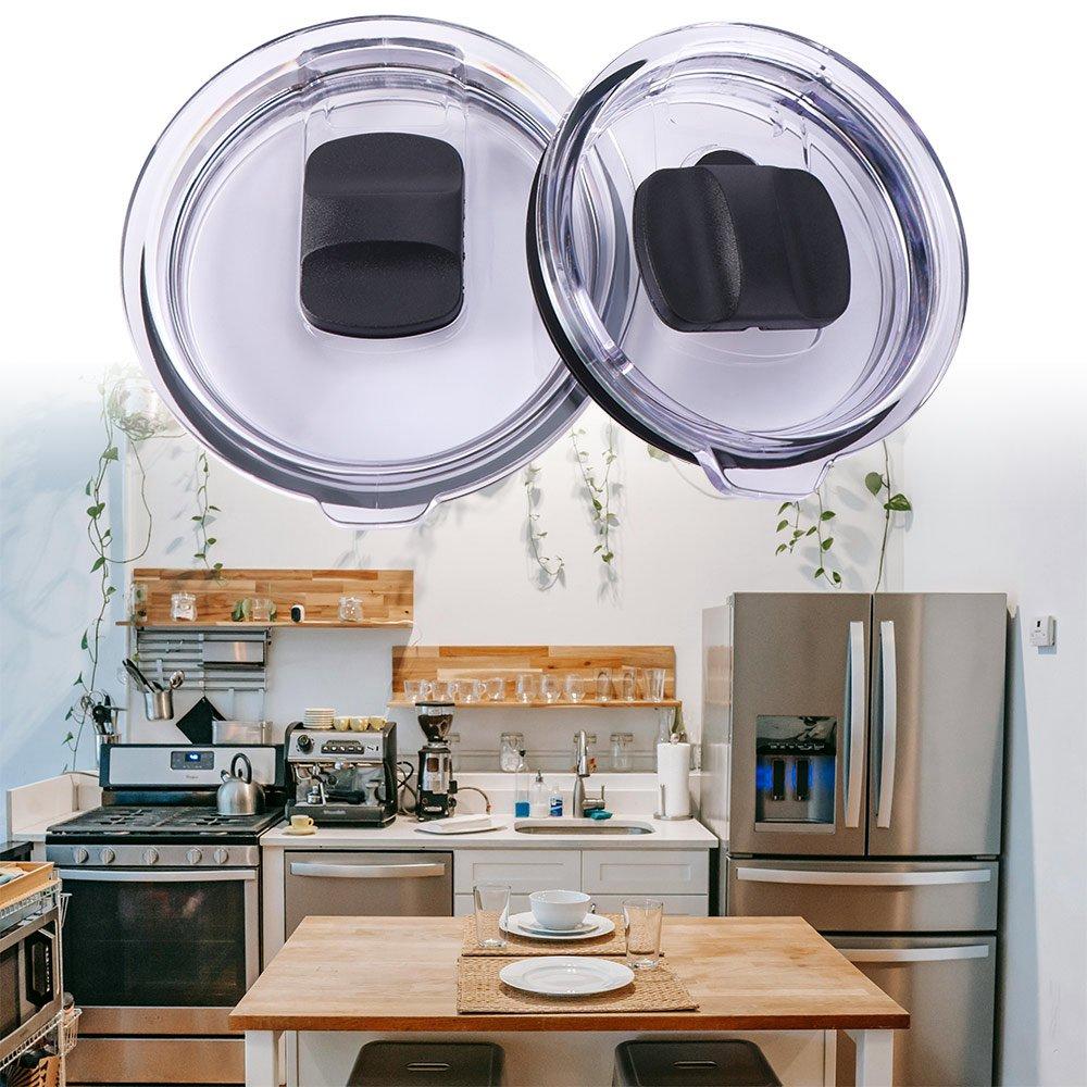 20/30 Oz Replacement Lids Compatible for Mugs Spill Proof Tumbler Cover Tumbler Switch Magnetic Slider Water Bottle Cap