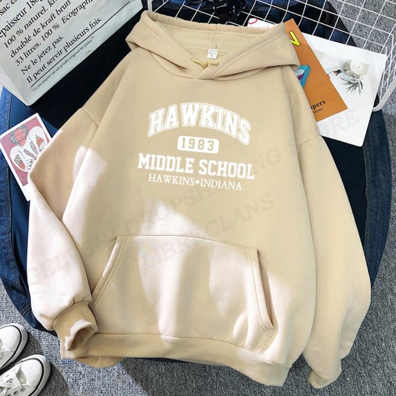 Hawkins bluza z kapturem mężczyźni kobiety modny płaszcz chłopięce bluzy dziecięca bluza z kapturem w stylu hip hop mężczyźni kobiety bluzy studencki dres odzież męska jesień