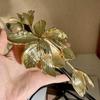 Elegant Zinc Zinc Alloy Flower Belt Vintage PU Leather Rope Belt Fashion Tulip Waist Chain  Pants