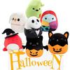 Halloween Squishmallows The Nightmare Before Christmas Jack Sally Fledermaus Kürbis Plüschtiere