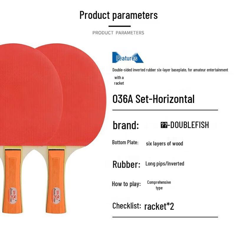 DHS Beginner Training Table Tennis Racket Set