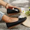 Women's Shoes  New Slip On Women's Flats Casual Round Toe Flat Shoes Women Breathable Loafers Shallow Comfort Shoes Ladies