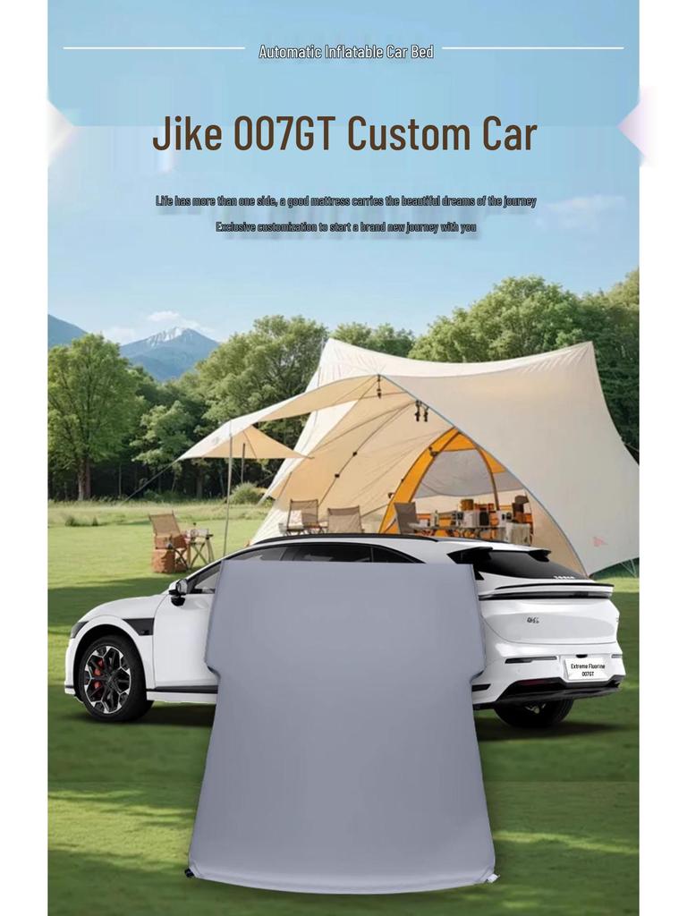 Jike 007GT Car Mattress: Auto Inflatable Sleeping Mat for Trunk & Rear Seat