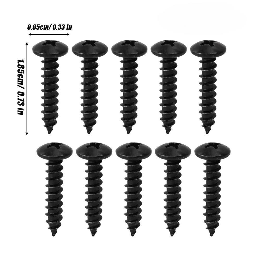 Thread Self-Tapping Flat Pan Screws Carbon Steel Phillips Recessed Truss Screws Furniture Mounting Screw for Sheet Metal Wood