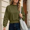 Women's Casual Long Sleeve Pullover Sweatshirt for Everyday Wear