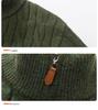 Men's American Retro Cable Knit Half-Zip Sweater - Winter Trendy Casual POLO, Lazy Style for Couples.
