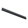 Aluminum Alloy Aluminum Cutting Ruler 30cm Black Safety Ruler with Guard with Rubber Strip Raised Grip Drafting Ruler