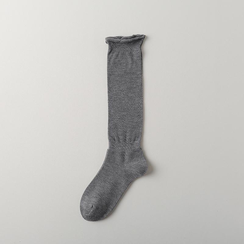 New Ultra Fine High-end Wool Women's Cuff Socks Lightweight Warm Elegant Roll Top Perfect Spring Gift for Ladies Mid-Calf Length