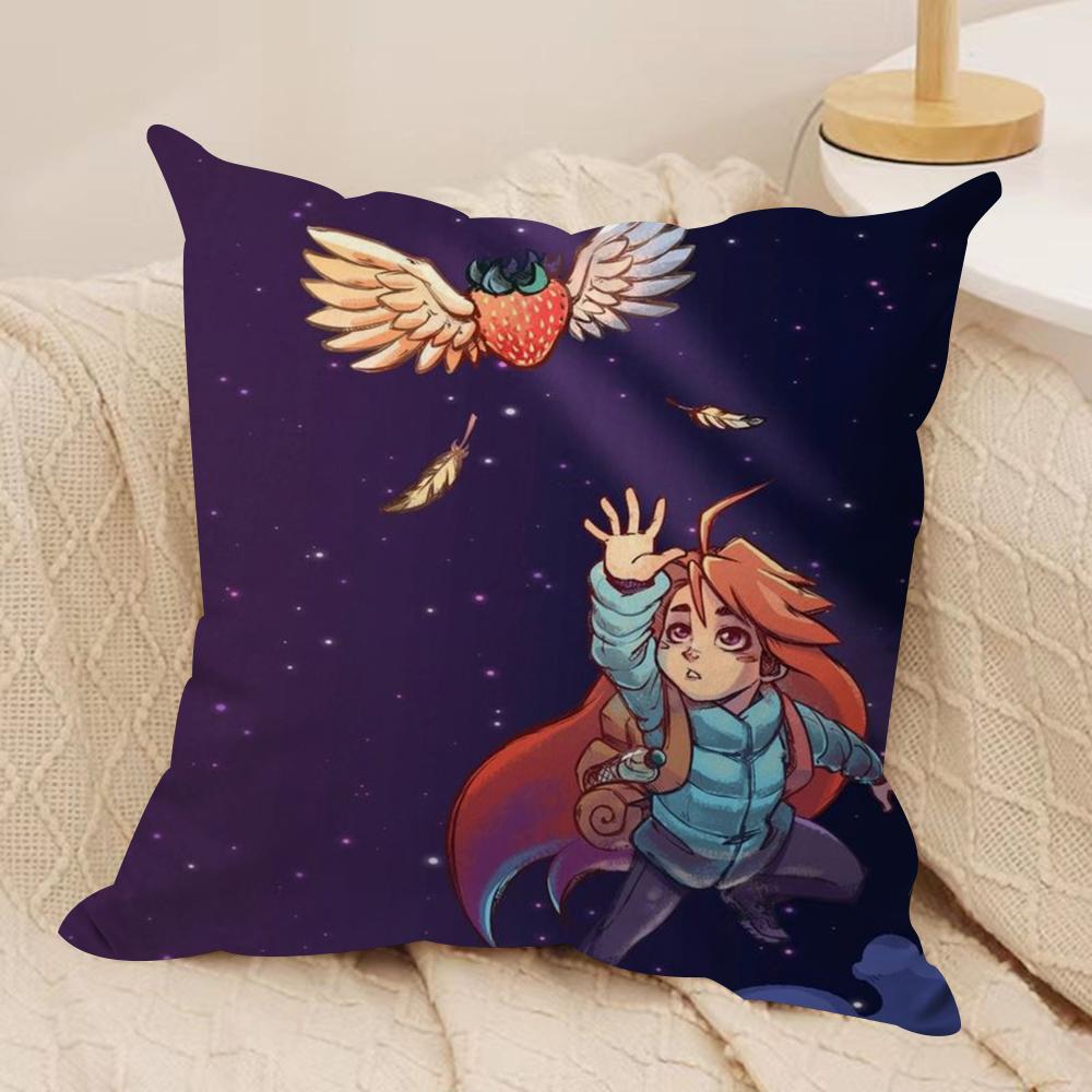 

Game Movie CCeleste Cushion Cover Silky Short Plush DoubleSided Printed Pillow Case for Sofa All Seasons Home Decor Gift 30x30cm