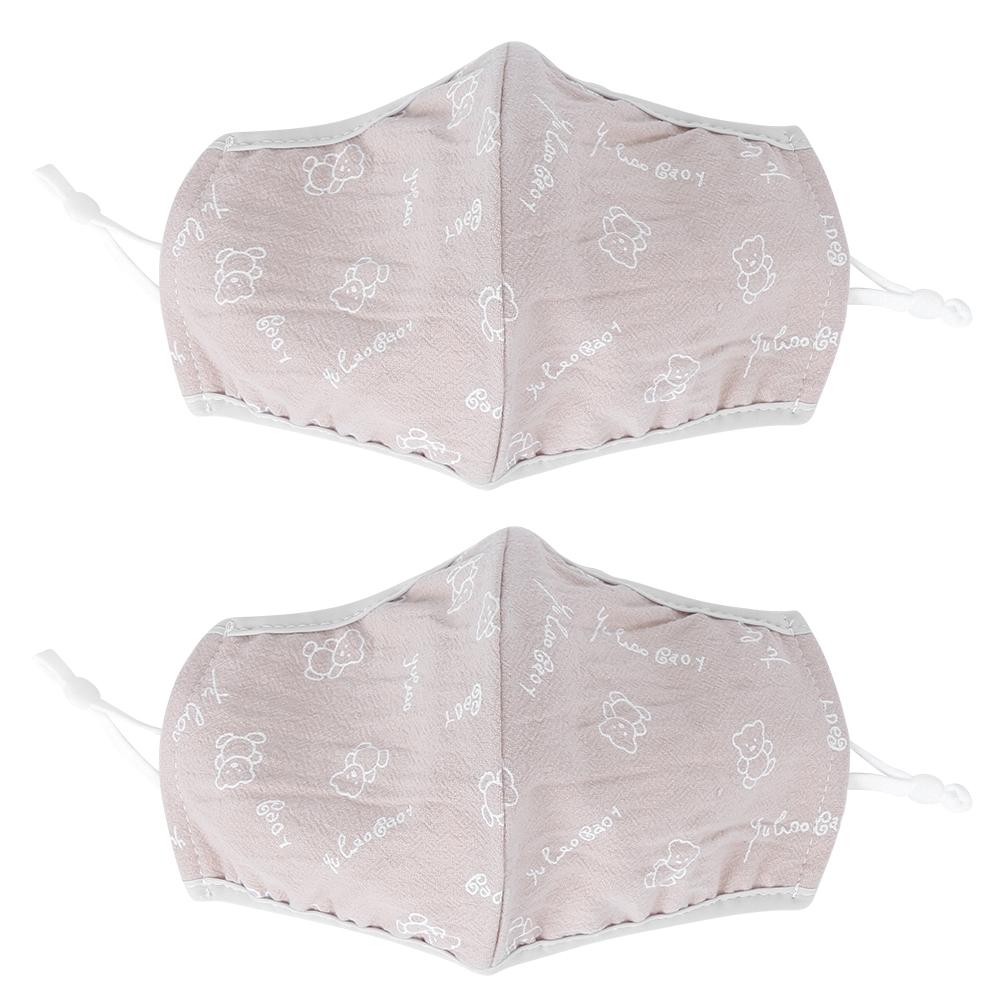 

2Pcs Adult Dust Proof Breathable Mouth Muffle Washable Face Cover for Men Women Use(Yellow Print )