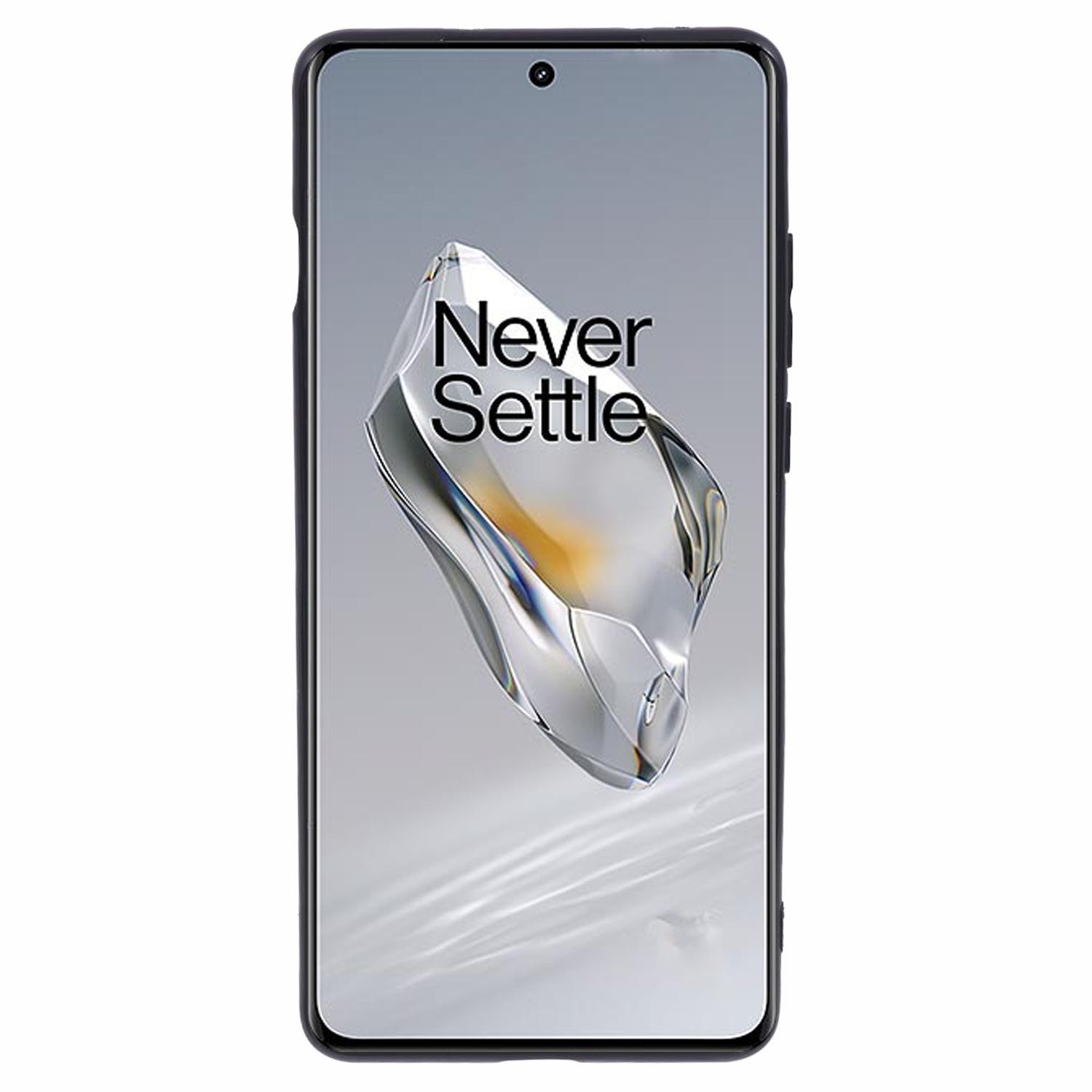 

For OnePlus 12 5G Case Drop-resistant Glossy TPU Phone Back Shell with Precise Lens Cutouts Black