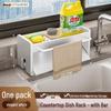 Kitchen Countertop Dishcloth & Sponge Organizer with Drying Rack