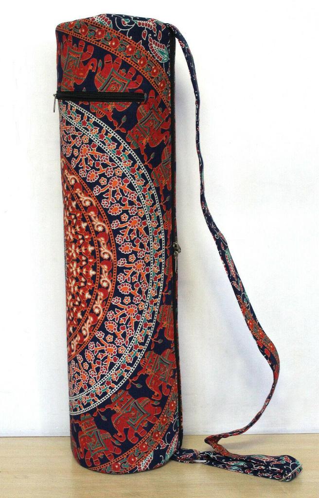Cotton Yoga Mat Bag, Handmade Sport Gym Bag, Carrier Bag, Pilates Bag, Fitness Bag, Excercise Bag