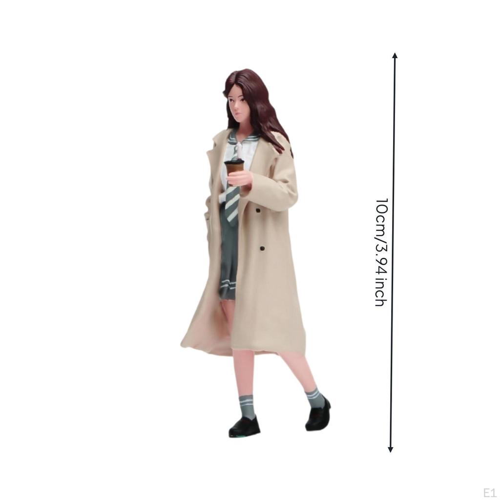 Miniature Female Figurine Painted Highly Detailed for Collectors