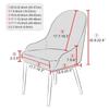 1/2/4/6pcs Polar Fleece Dining Chair Cover Elastic All-inclusive Solid Color Curved Back Chair Slipcovers Furniture Protector