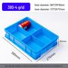 Rectangular Plastic Divided Storage Box for Tools