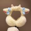 Soft Plush Little Lamb Horns Earmuffs Small Bow-knot Cute Ear Cover Winter Ear Warmer  Winter Sport