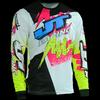 3D Print Colorful Graphic JT Racing Women's Jersey Fashion Cool Outdoor Motorcycle Riding Sports Long Sleeve T-Shirt Loose Crew Neck Top